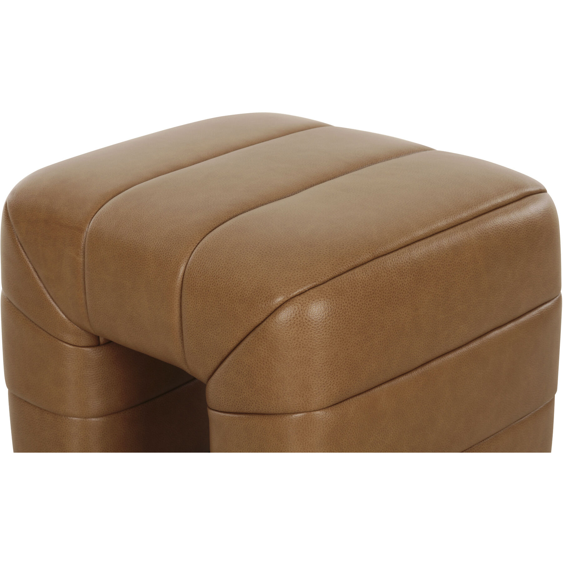 Verity 18 inch Brown Stool in Tan